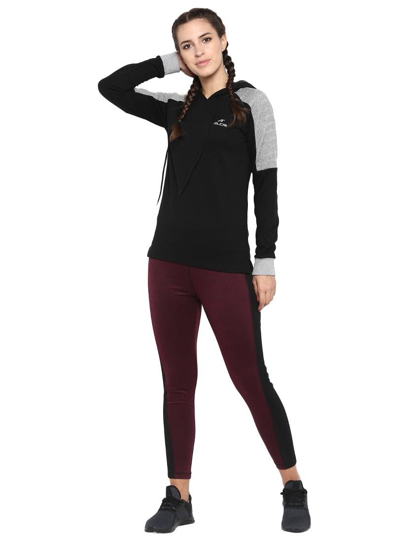 high rise color block leggings - 17751858 - Standard Image - 4