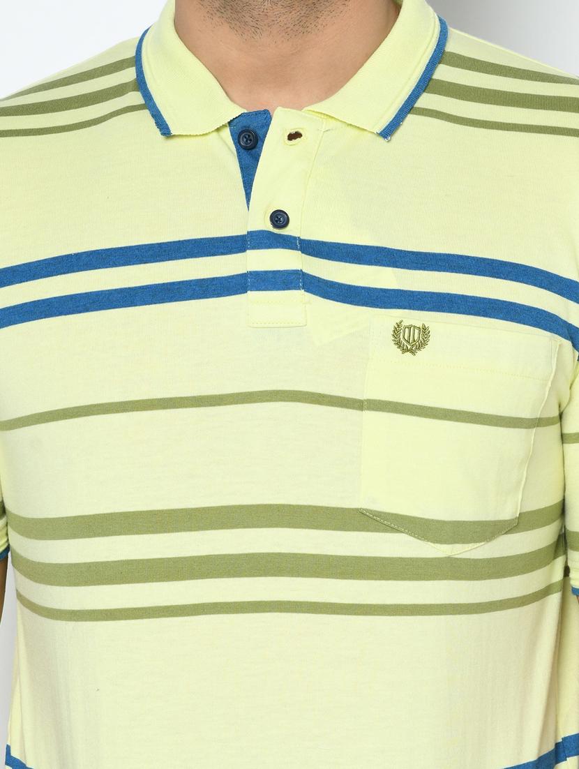 yellow striped polo t-shirt - 17751916 - Standard Image - 4