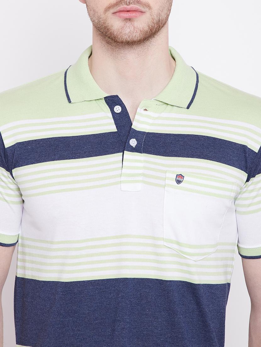 white striped polo t-shirt - 17751920 - Standard Image - 4
