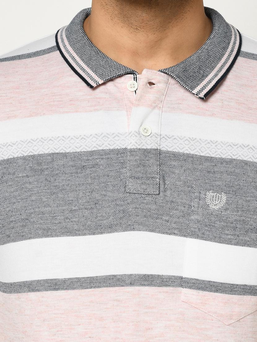 pink striped polo t-shirt - 17751928 - Standard Image - 4
