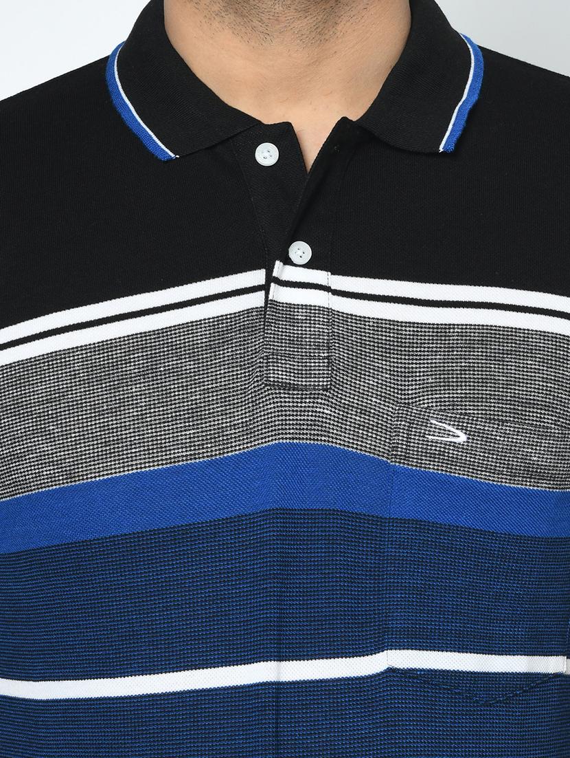 blue striped polo t-shirt - 17751953 - Standard Image - 4