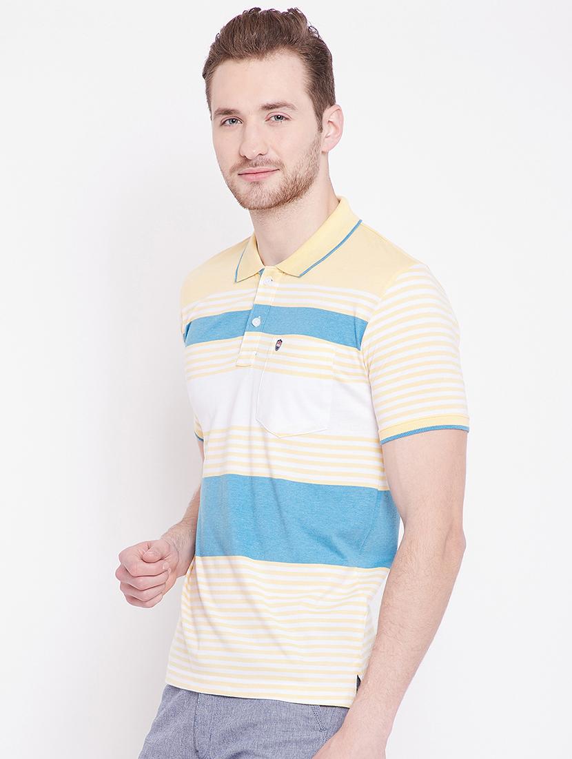 multi colored striped polo t-shirt - 17752025 - Standard Image - 1