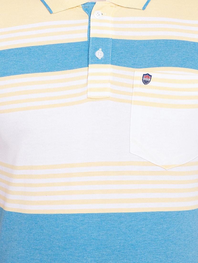 multi colored striped polo t-shirt - 17752025 - Standard Image - 4