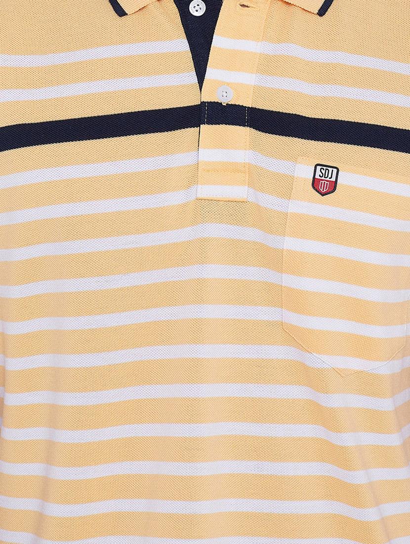 yellow striped polo t-shirt - 17752027 - Standard Image - 4
