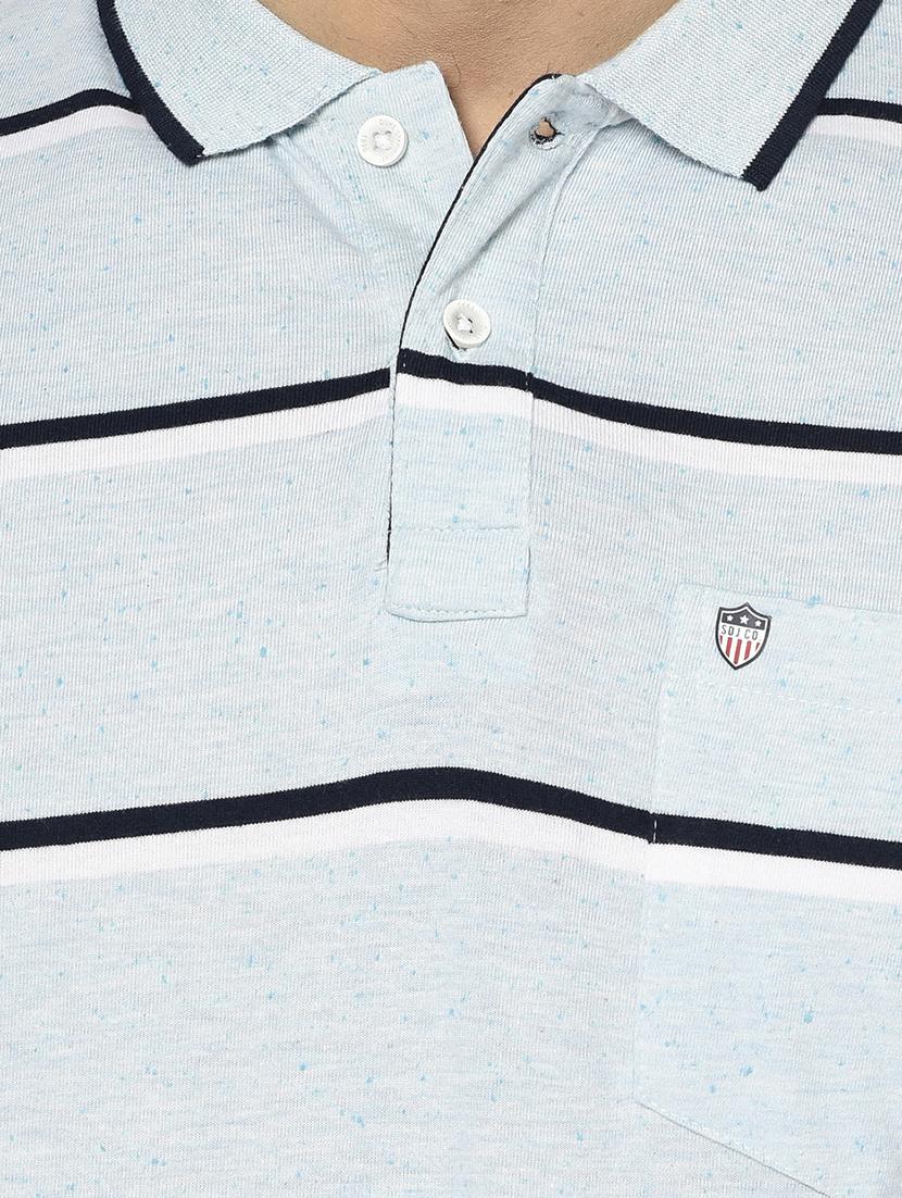 blue striped polo t-shirt - 17752048 - Standard Image - 4