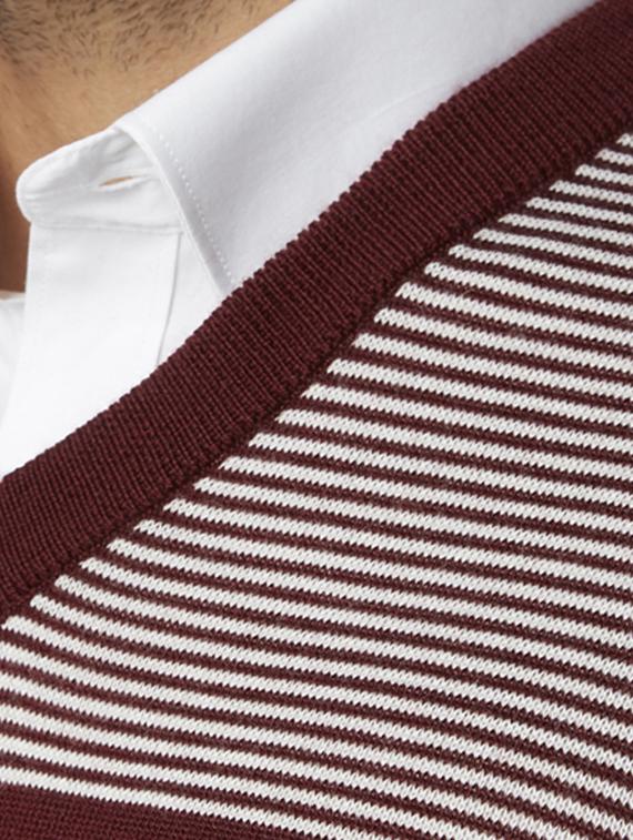 brown striped pullover - 17752384 - Standard Image - 4