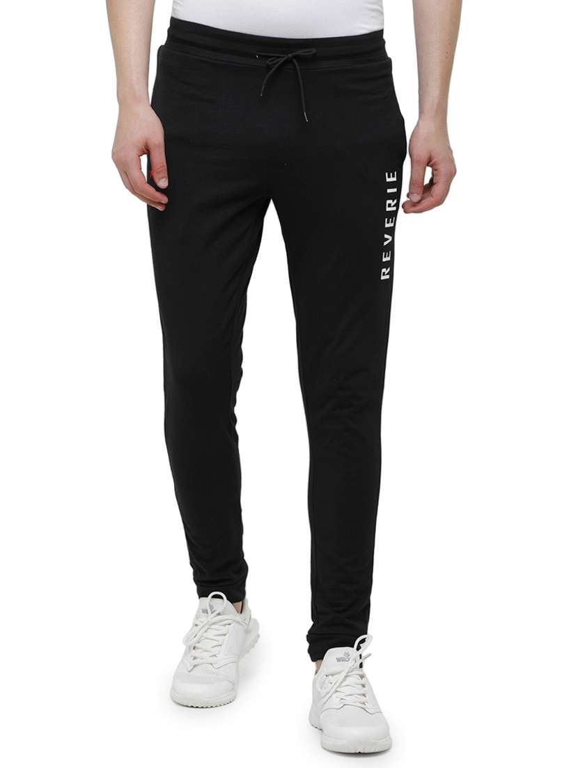black solid jogger