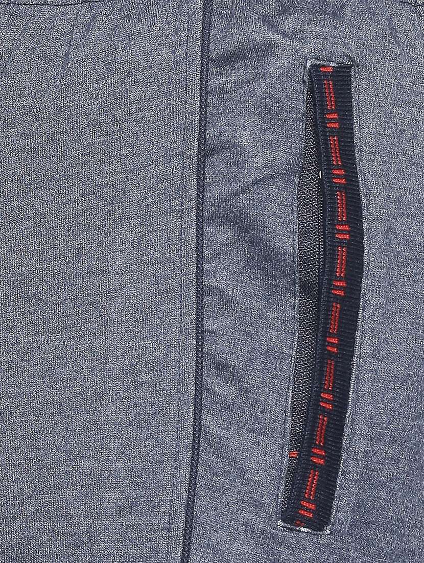 blue solid full length track pant - 17753260 -  Standard Image - 4