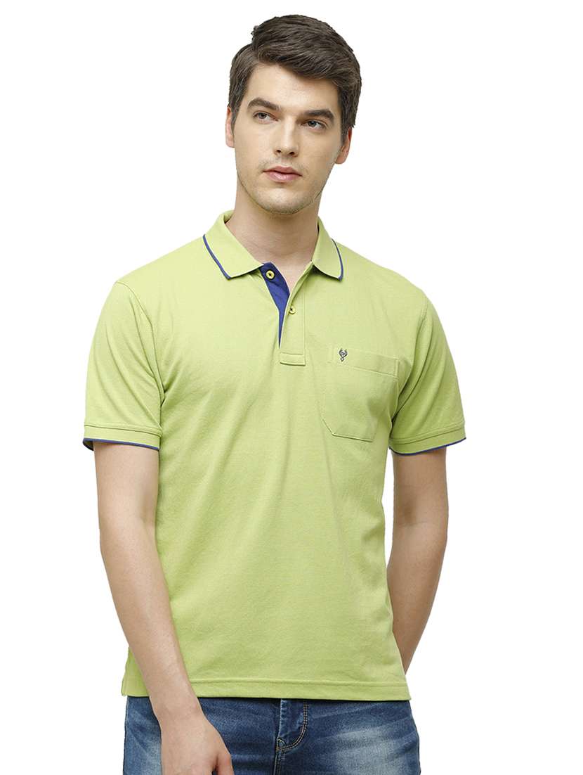 men solid short sleeve regular fit polo t-shirt