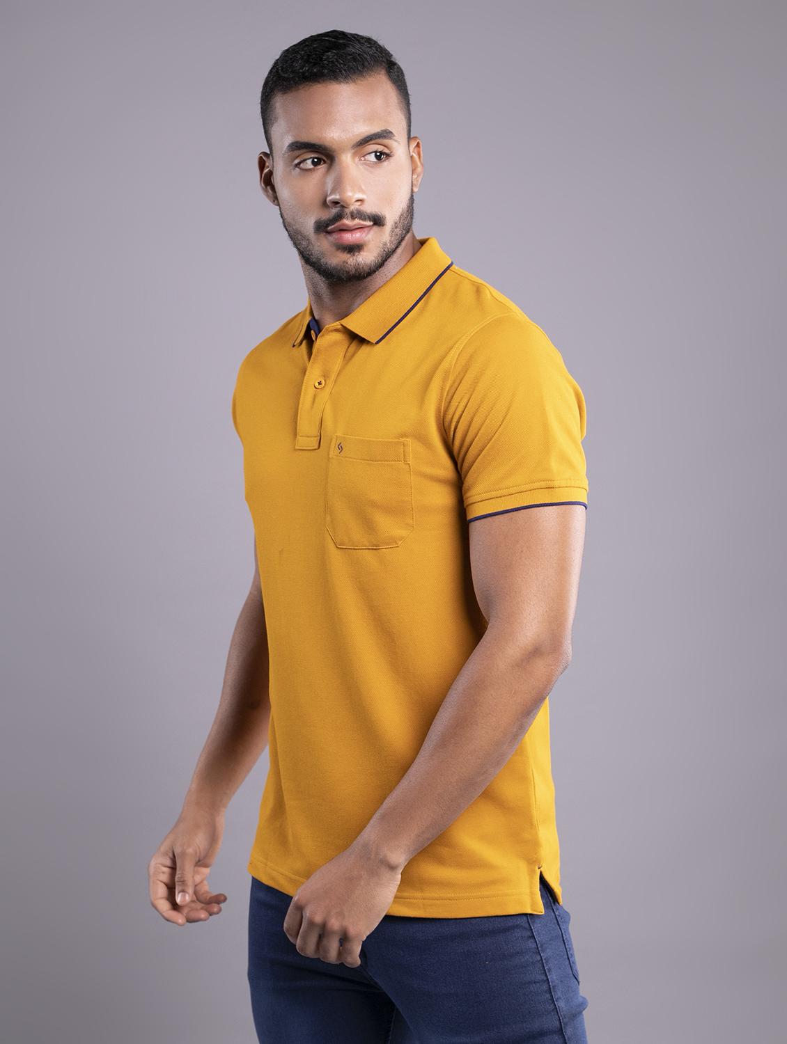 men solid short sleeve regular fit polo t-shirt - 17753287 -  Standard Image - 1