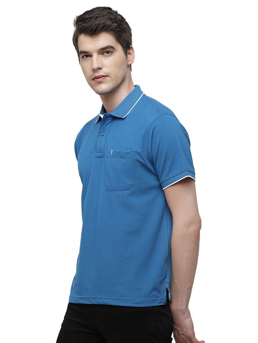 men solid short sleeve regular fit polo t-shirt - 17753291 -  Standard Image - 1