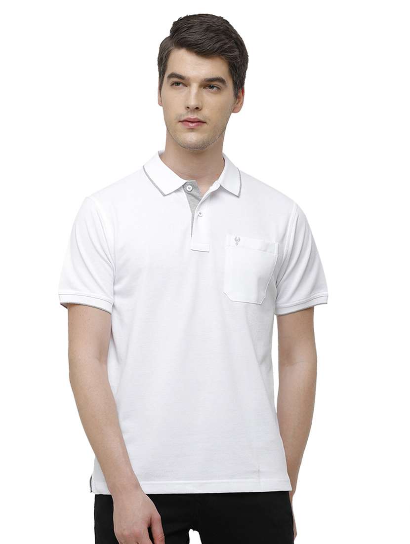 men solid short sleeve regular fit polo t-shirt