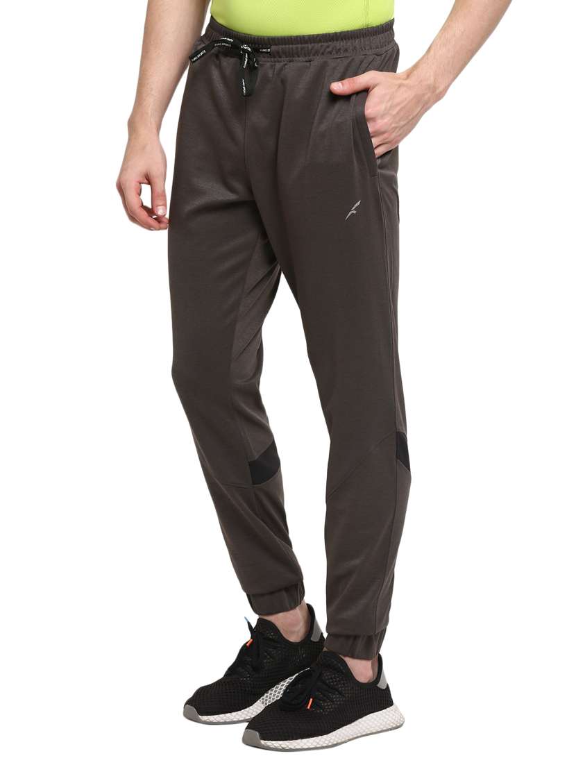 brown solid jogger - 17753319 - Standard Image - 1