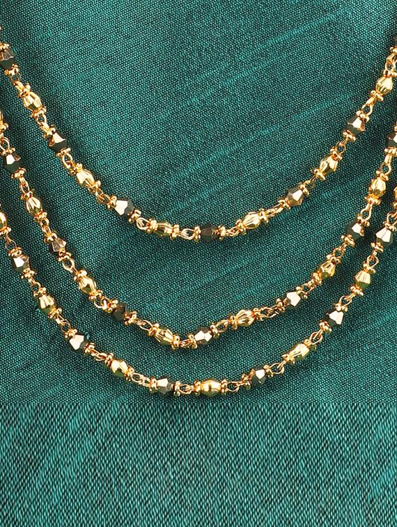 gold plated long necklace - 17753339 -  Standard Image - 1