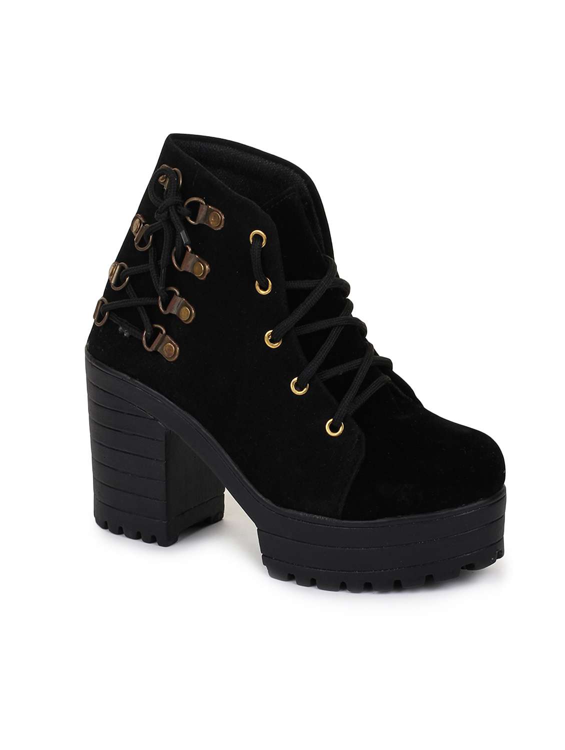 black ankle boot