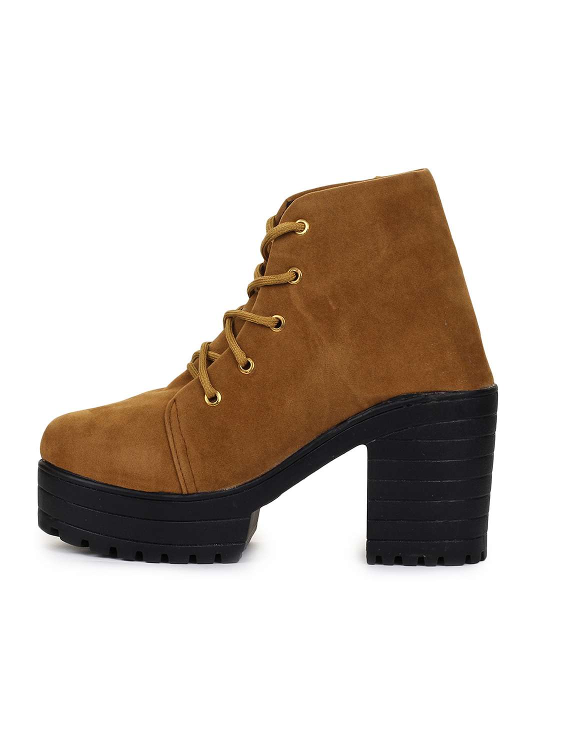 women tan lace up ankle boots - 17754118 -  Standard Image - 1