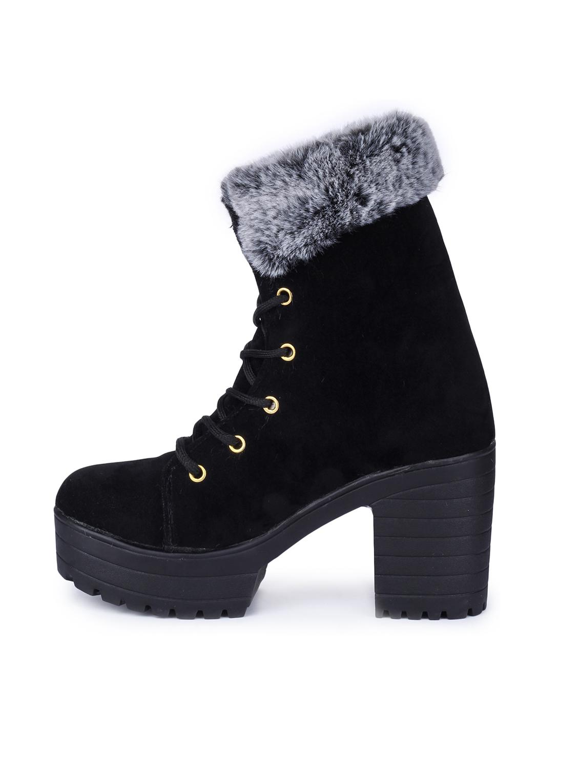 women black lace up ankle boot - 17754121 -  Standard Image - 1