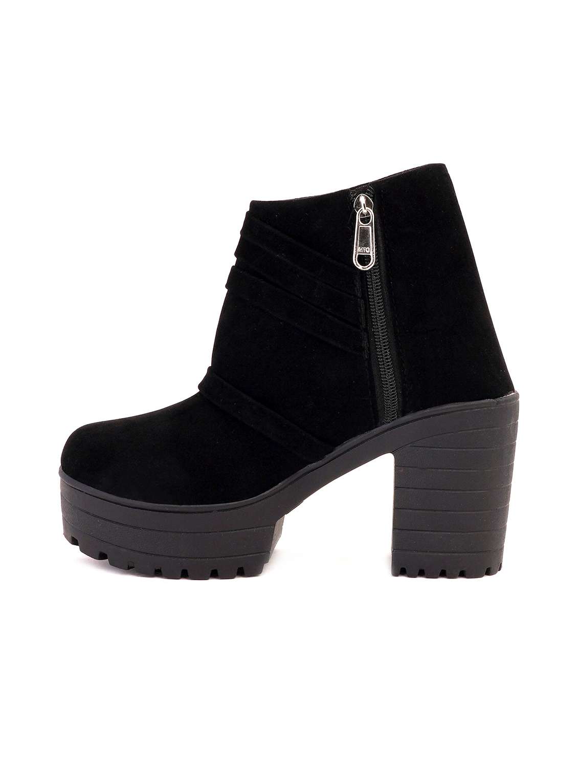 black suede ankle  boots - 17754123 -  Standard Image - 1