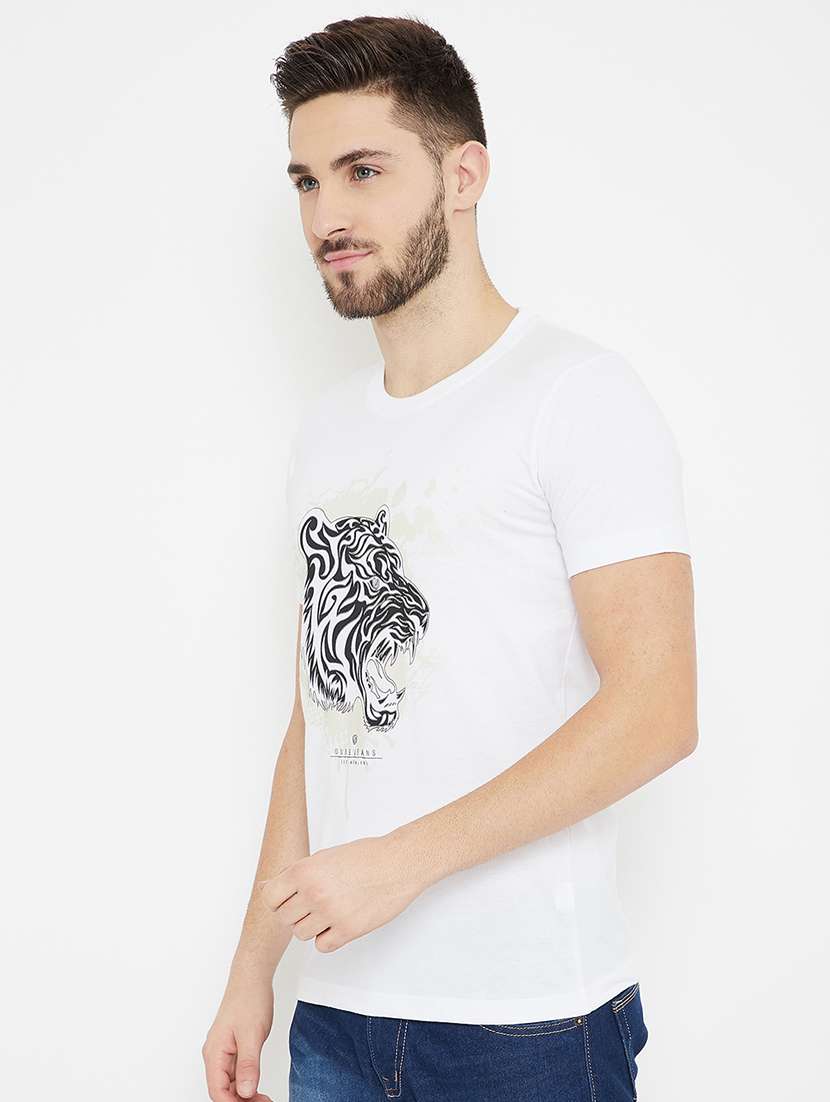 men front print short sleeve t-shirt - 17754234 -  Standard Image - 1