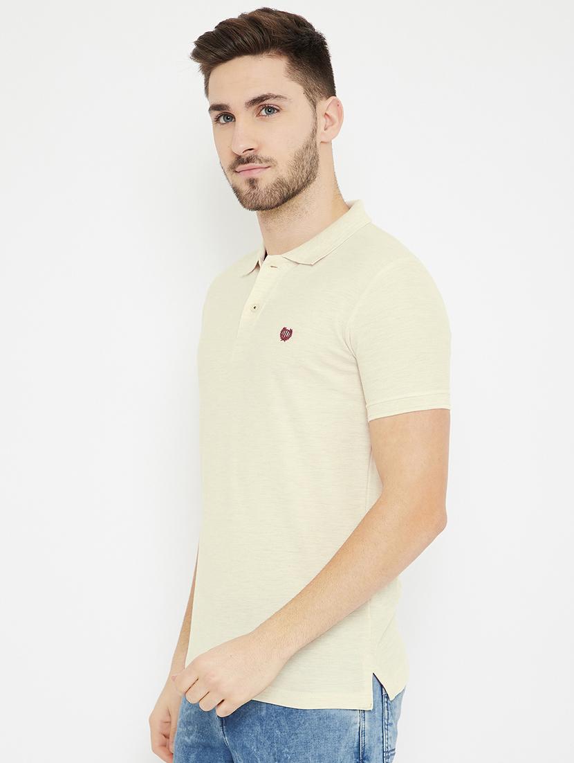 off-white solid polo t-shirt - 17754350 - Standard Image - 1