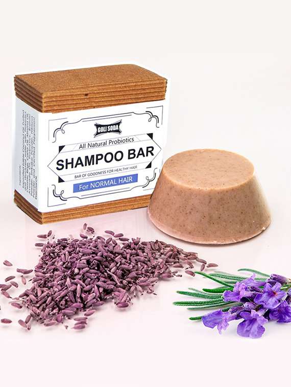 goli soda all natural probiotics palm oil free shampoo bar for normal hair