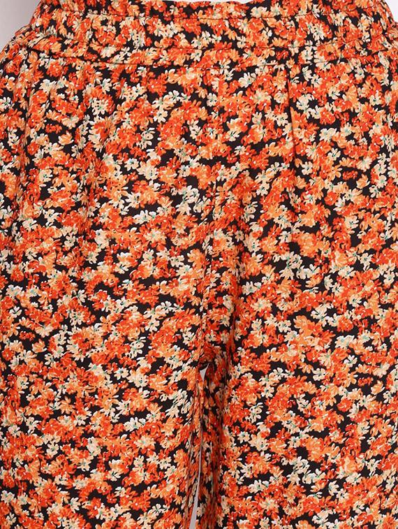 high rise floral trouser - 17756142 - Standard Image - 4