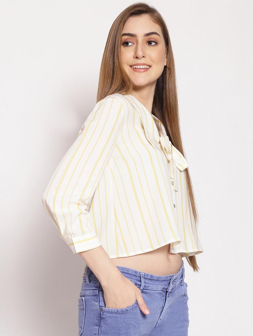 tie knot striped shirt - 17756176 -  Standard Image - 1