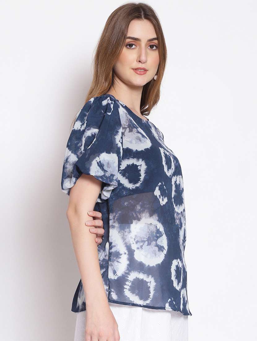 round neck tie & dye top  - 17756189 -  Standard Image - 1