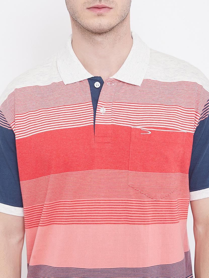 multi colored striped polo t-shirt - 17756399 - Standard Image - 4