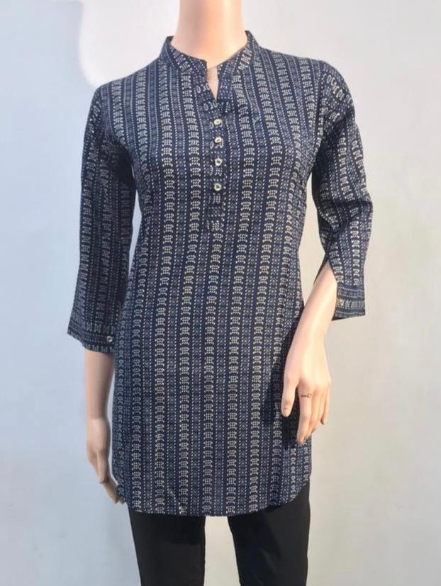 the kurtis, rayon lycra straight kurta  (blue)  - 17757803 -  Standard Image - 1