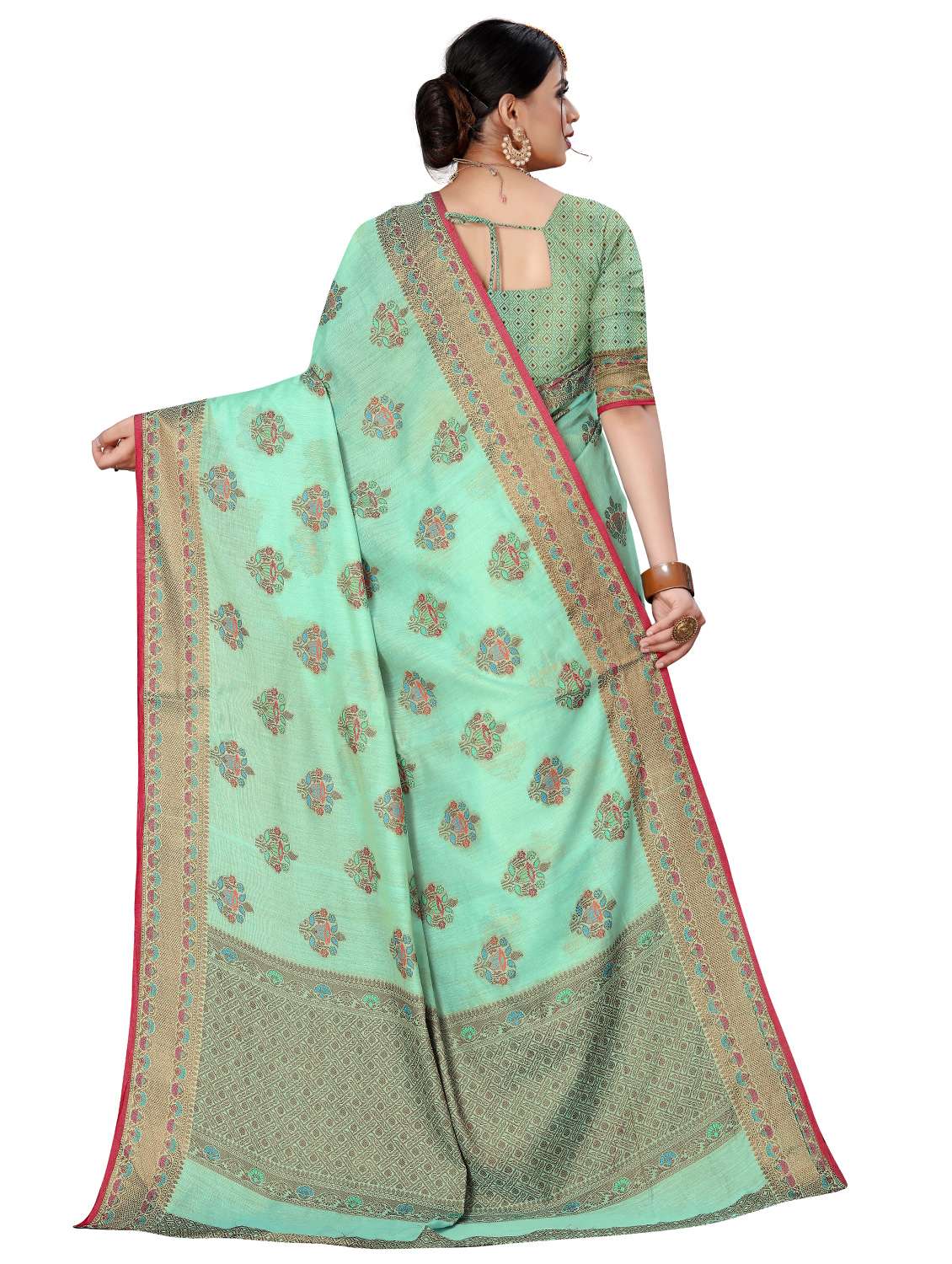 ethnic motifs handloom saree - 17759925 -  Standard Image - 1
