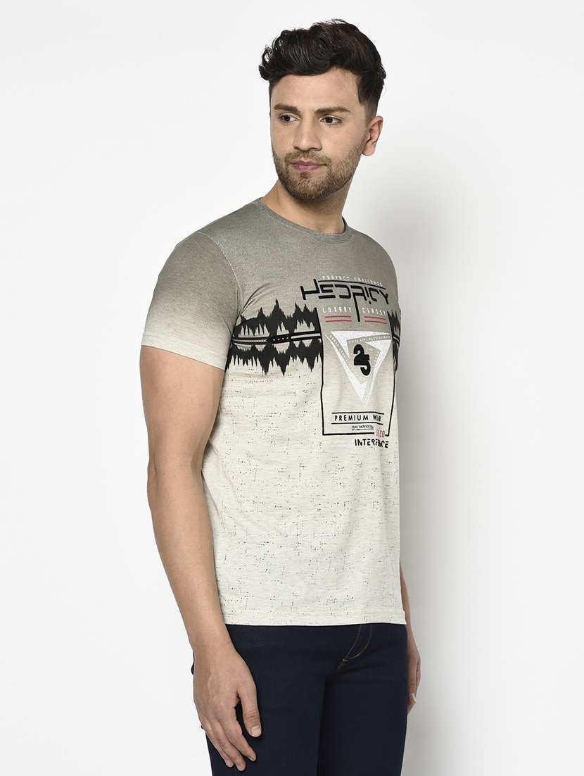 grey printed t-shirt - 17760009 - Standard Image - 1