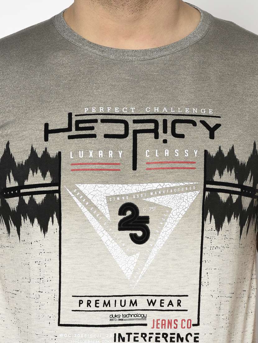grey printed t-shirt - 17760009 - Standard Image - 4