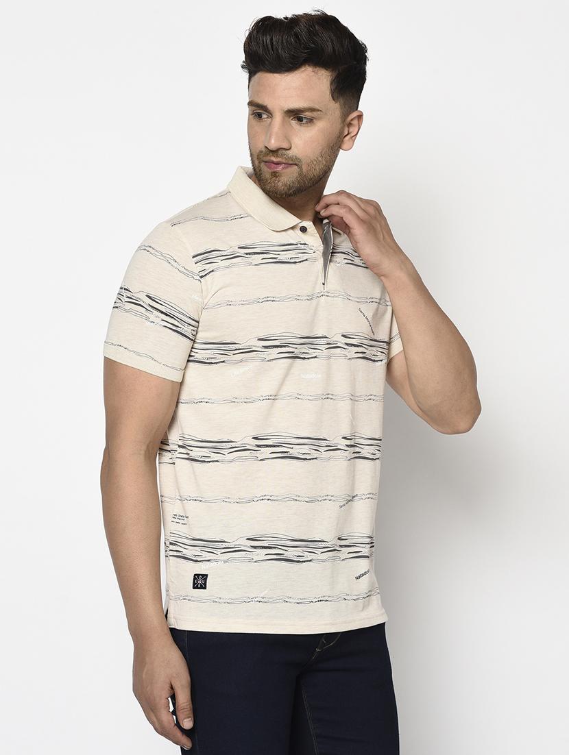 off white printed polo t-shirt - 17760012 - Standard Image - 1