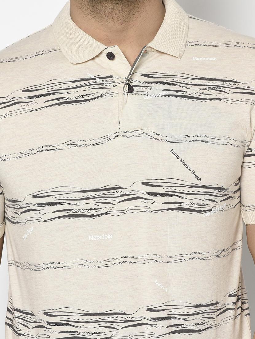 off white printed polo t-shirt - 17760012 - Standard Image - 4