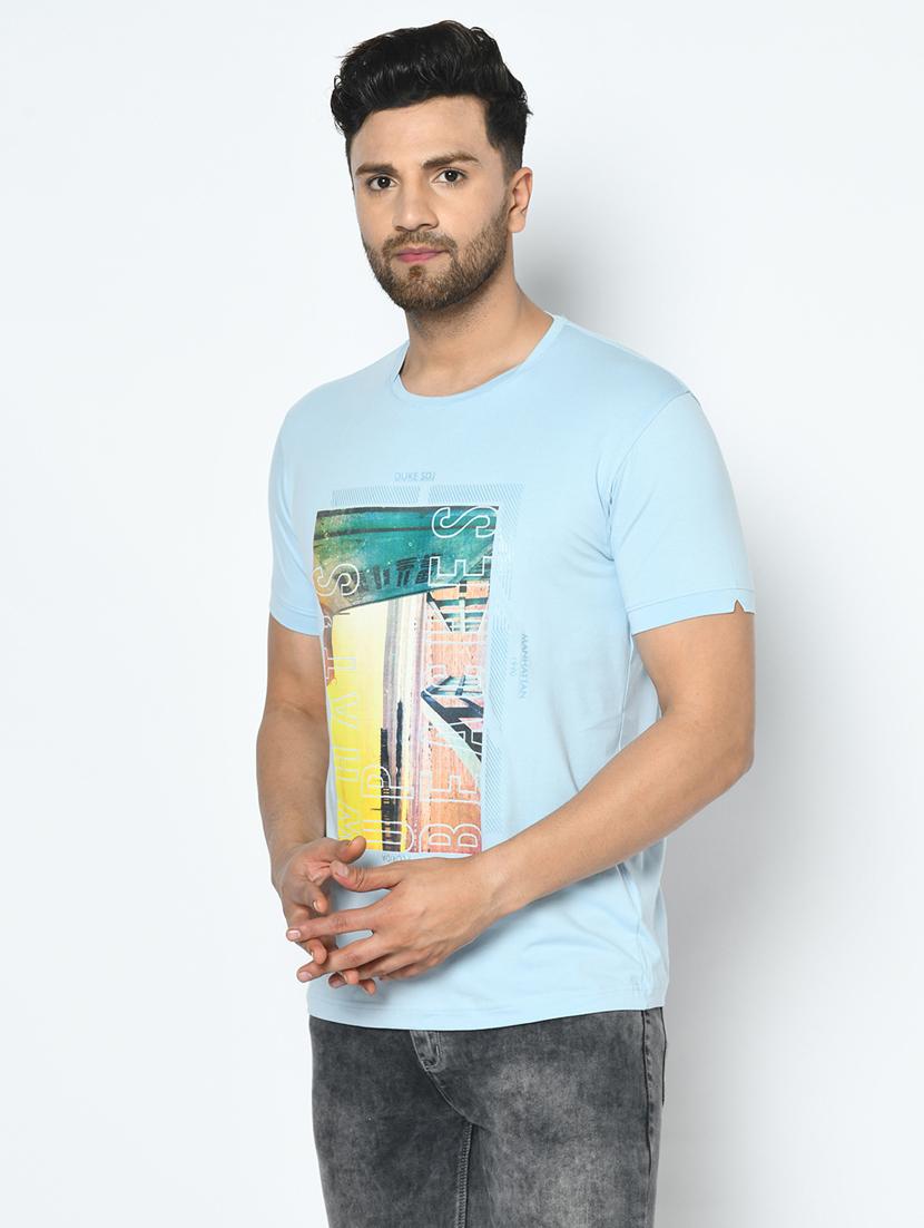 blue printed t-shirt - 17760031 -  Standard Image - 1