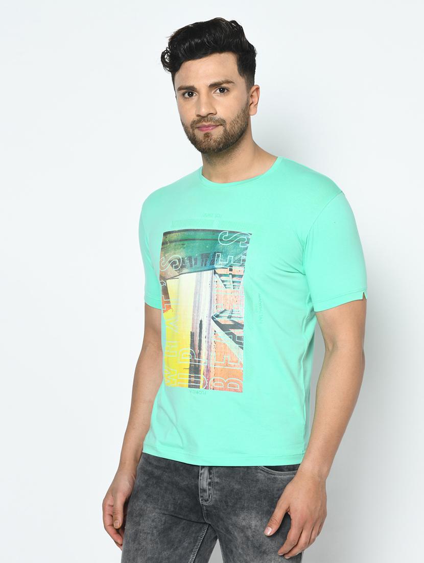 green printed t-shirt - 17760032 -  Standard Image - 1
