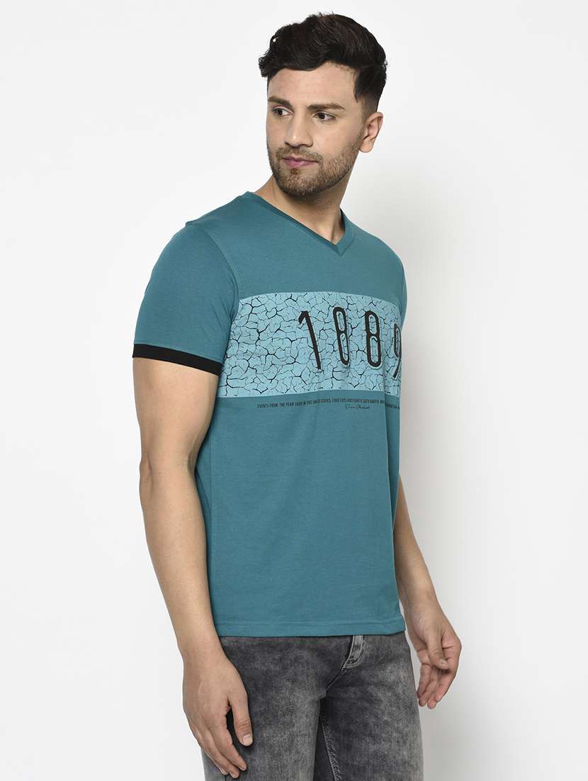 green printed t-shirt - 17760060 -  Standard Image - 1