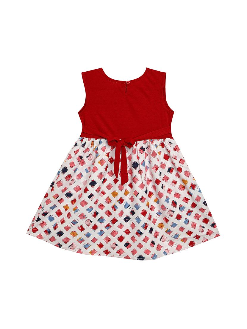 girls round neck sleeveless frock - 17760122 - Standard Image - 1