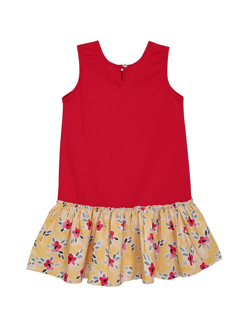 girls round neck sleeveless frock - 17760140 - Standard Image - 1