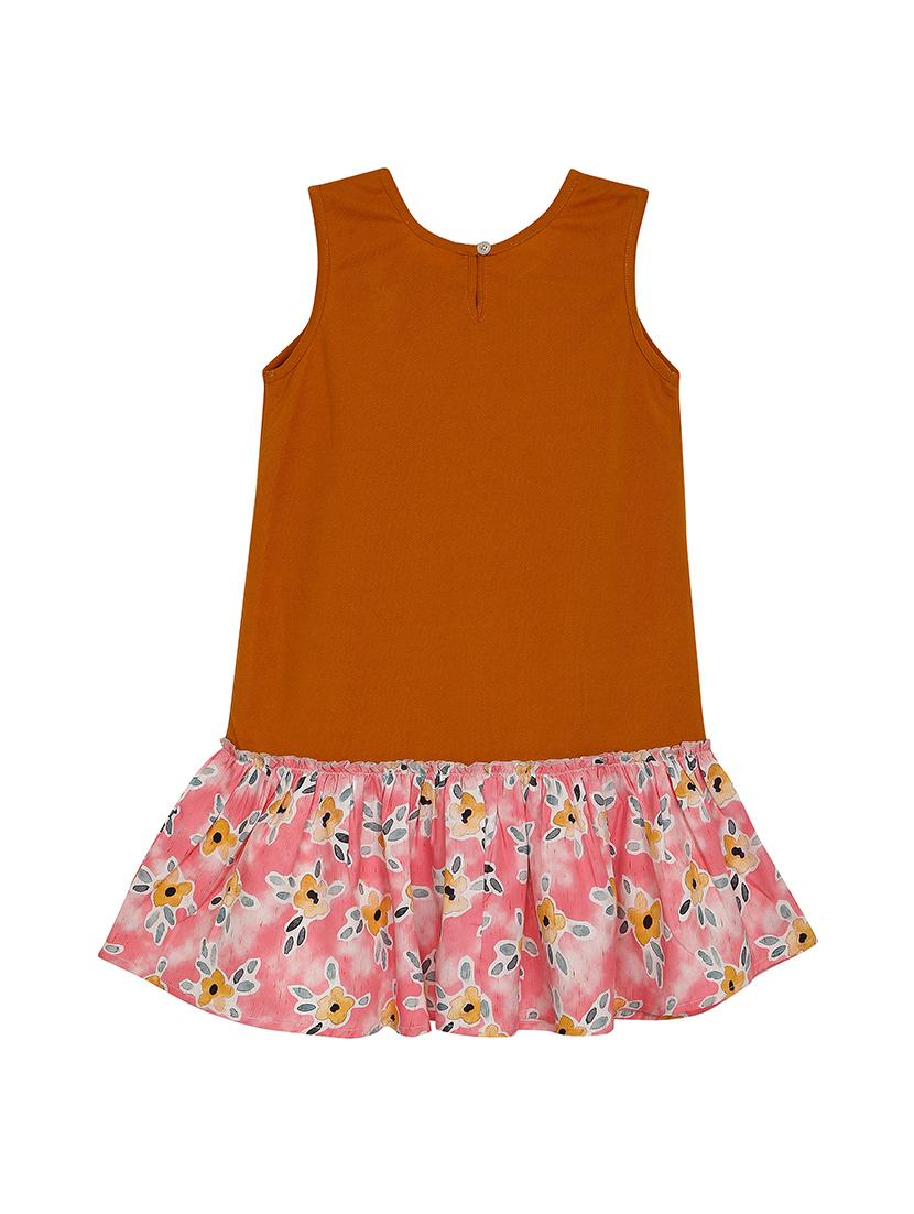 girls round neck sleeveless frock - 17760141 - Standard Image - 1