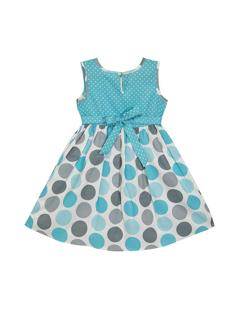 blue printed frock - 17760142 - Standard Image - 1