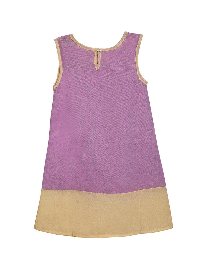 girls round neck sleeveless frock - 17760149 - Standard Image - 1