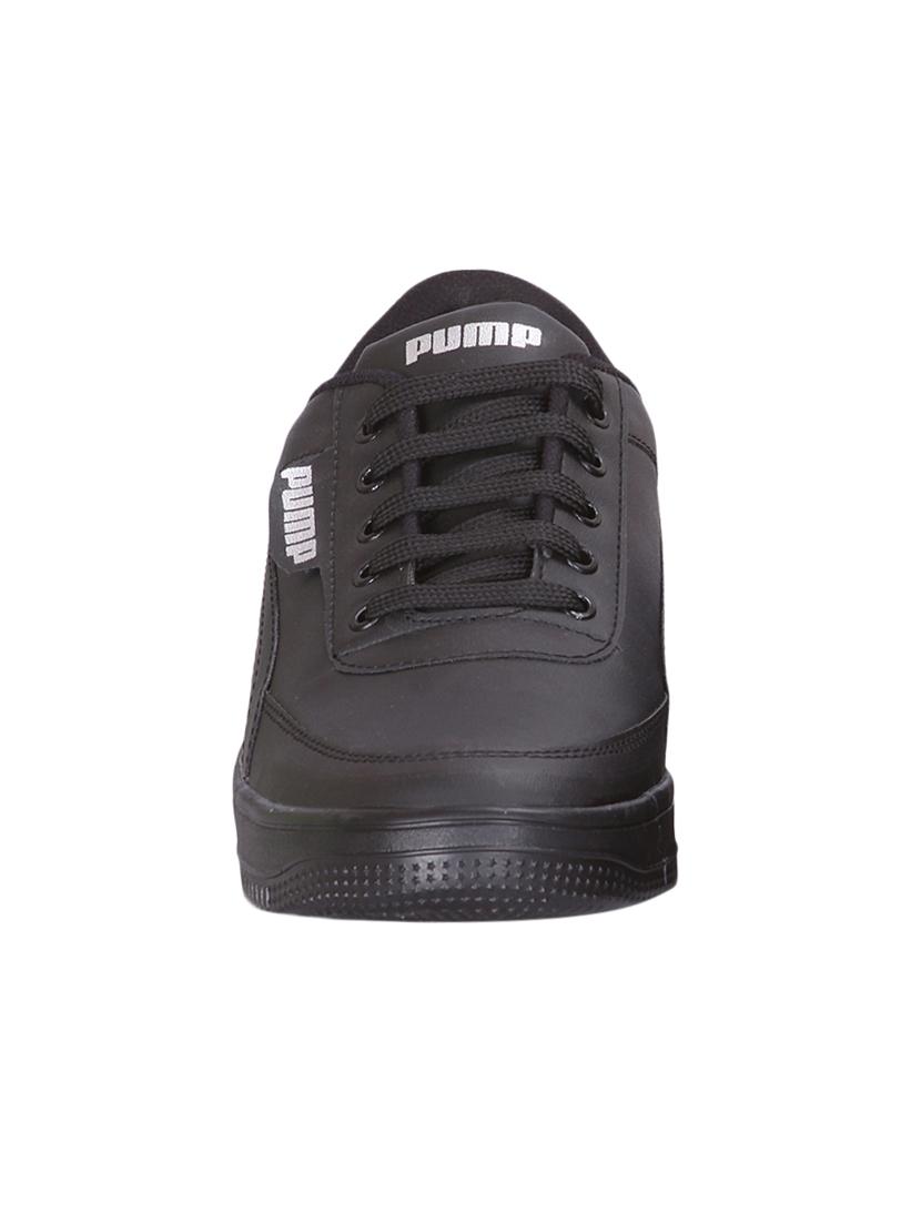 black synthetic lace up shoes - 17760497 -  Standard Image - 1