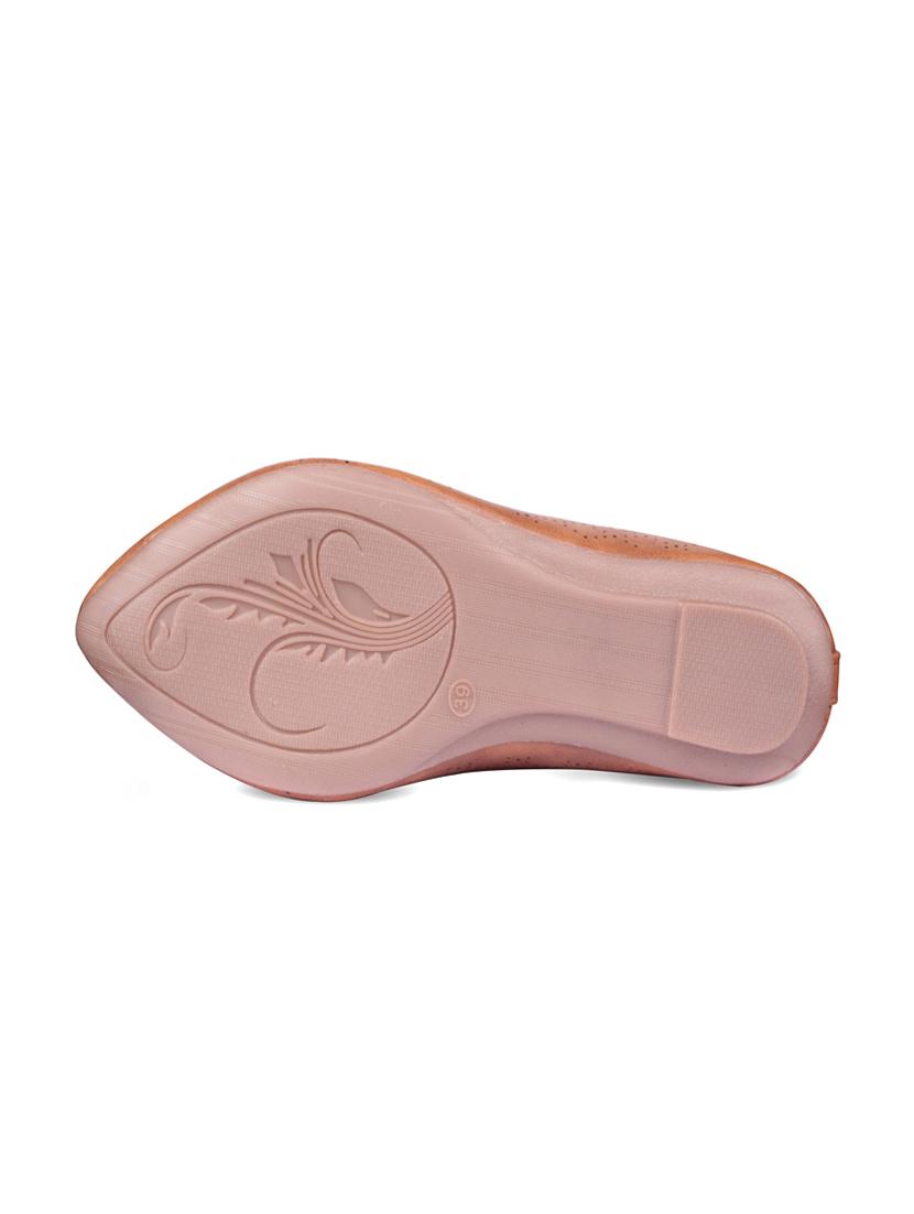 tan synthetic slip on ballerina - 17760524 - Standard Image - 4