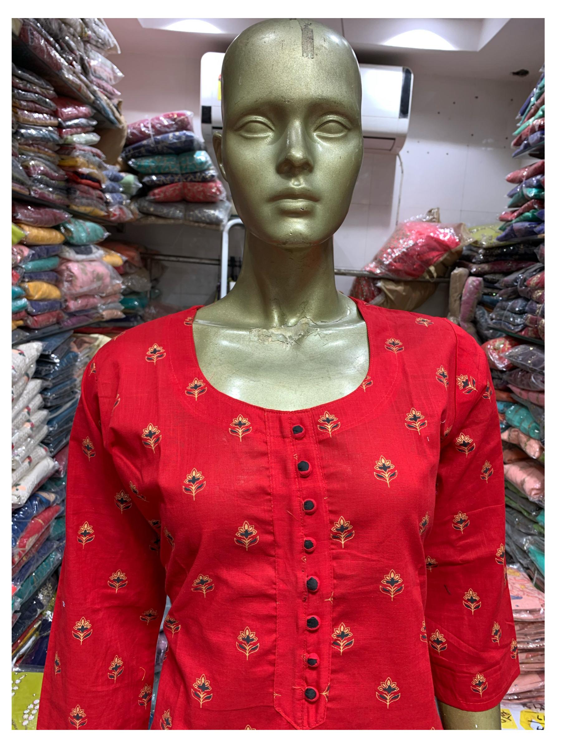 designer kurta set collar - round - 17761515 - Standard Image - 1