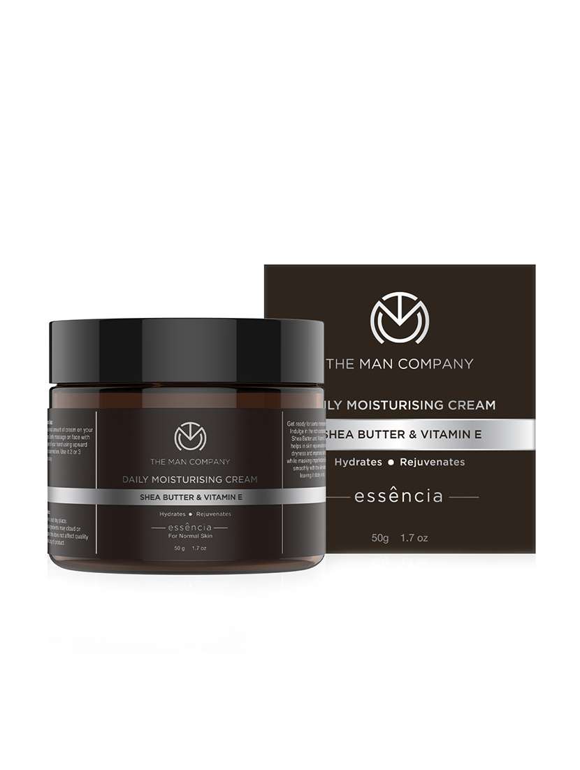 the man company daily moisturising cream with shea butter and vitamin e for all skin types (50 gm)