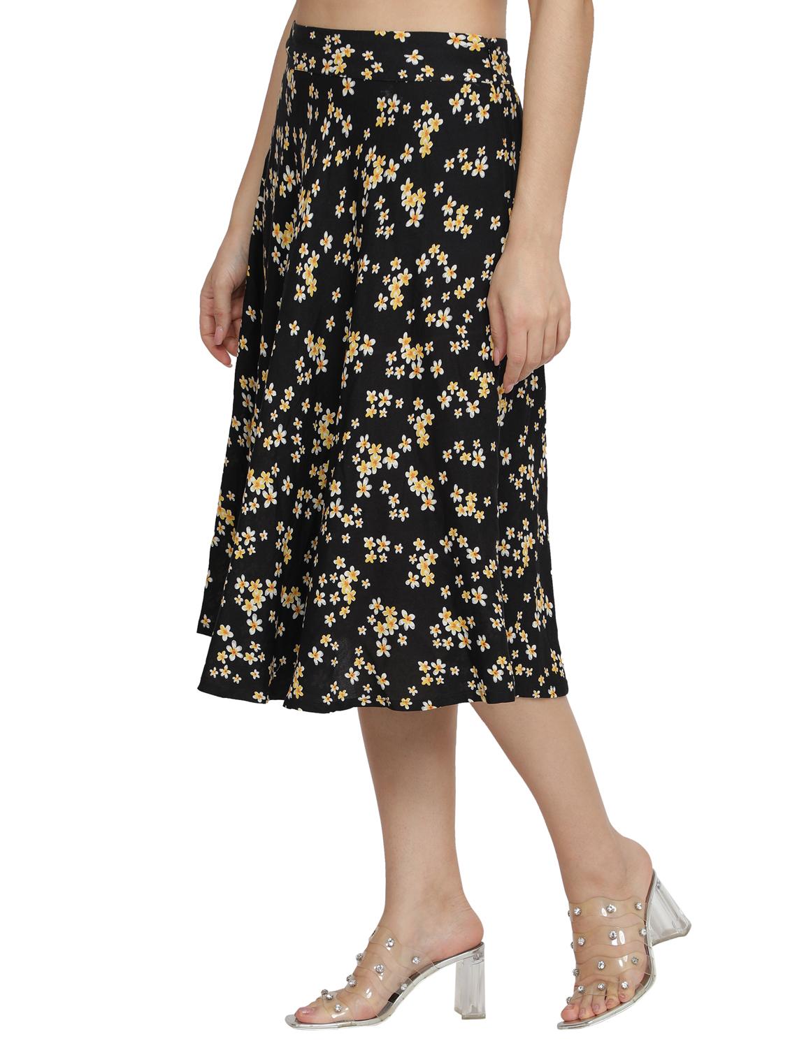 floral a-line skirt - 17762085 - Standard Image - 1