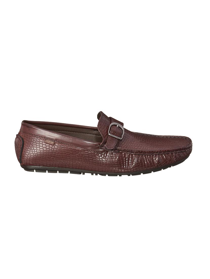 red synthetic slip on loafers - 17762226 -  Standard Image - 1
