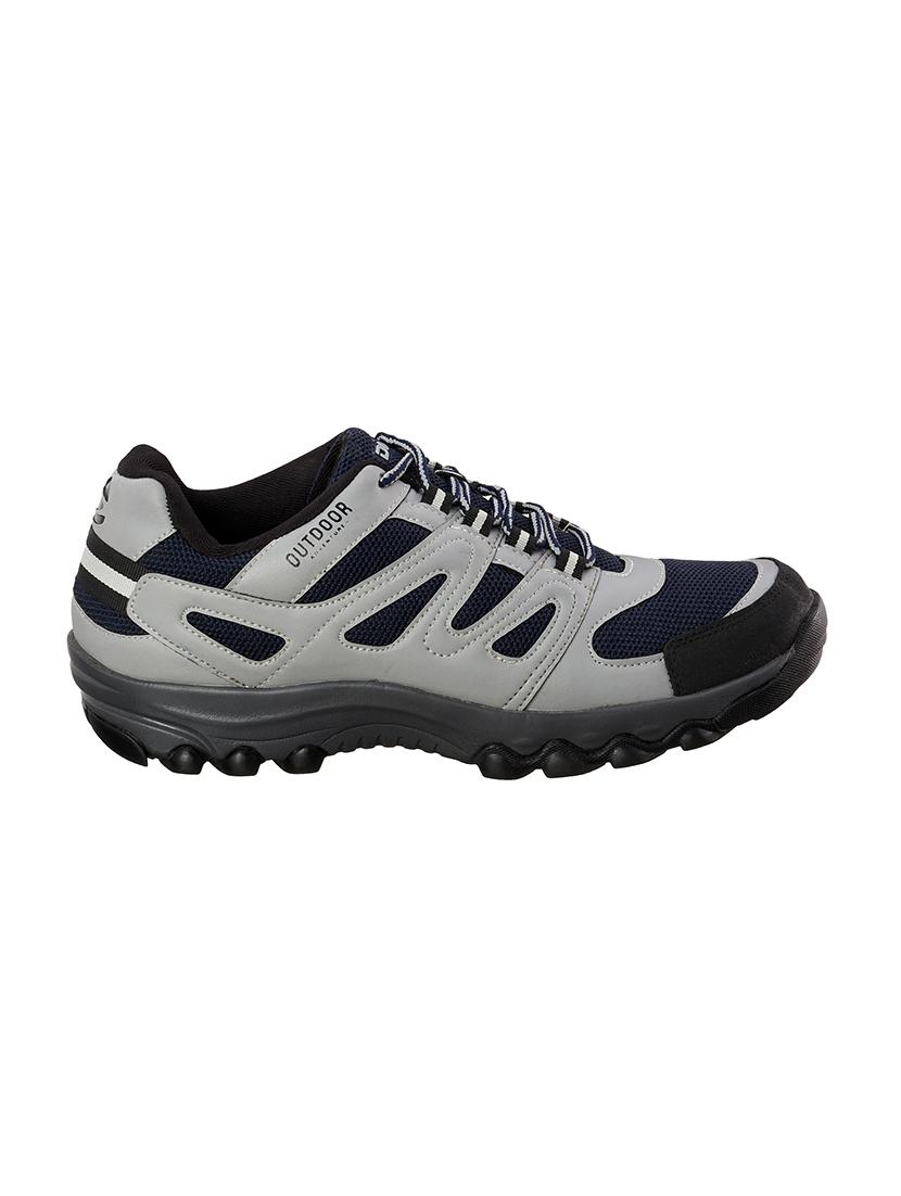 navy mesh & synthetic lace up shoes - 17762248 -  Standard Image - 1